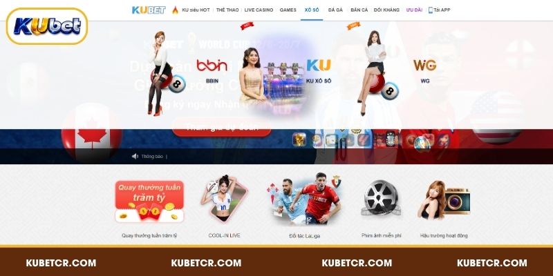 Đối tác phát hành nổi bật tại sảnh xổ số KUBET